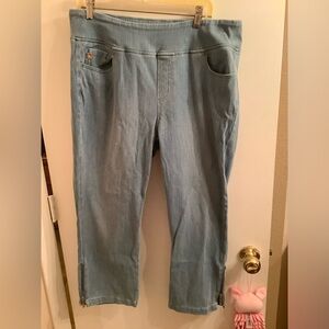 Belle by Kim Grave Believe In Your Own Beauty Women’s 18 W  Crop Denim Jeans